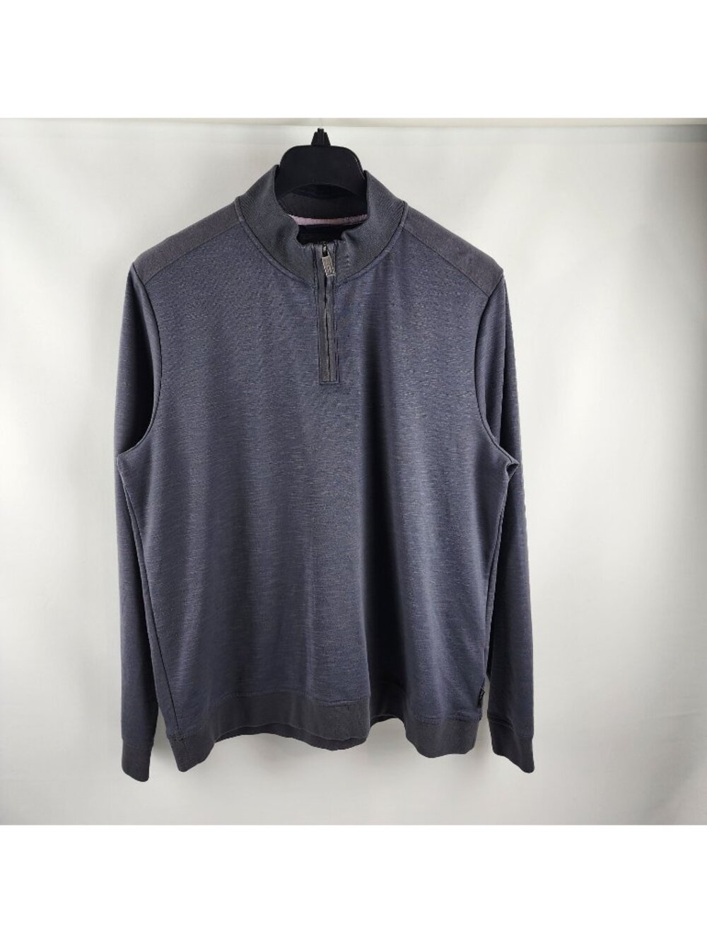 Ted Baker Quarter 1/4 Zip Knit Sweater Sweatshirt In Bluish Gray Size 6 (XL/XXL)